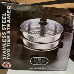 Steamer  NEW. 2 Tier Stainless Steel 