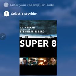 $4 DIGITAL HD MOVIE. SUPER 8. $4 OR TRADE FOR A MOVIE TITLE I DO NOT ALREADY OWN. 