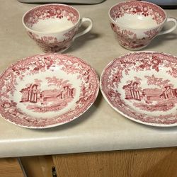 Mason’s Patent Ironstone Red “Fountains”