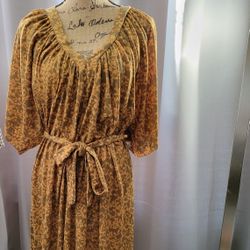 ZARA Floral Midi Dress Size SMALL
