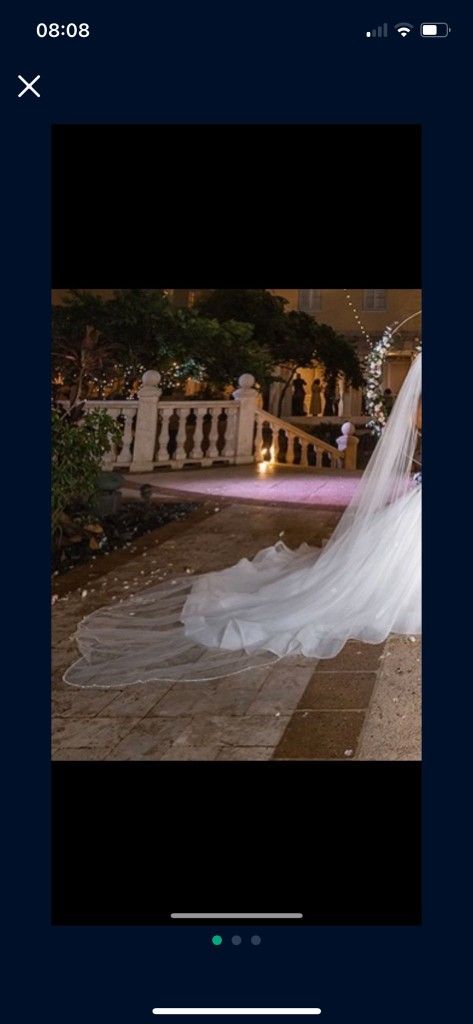 Wedding Veil With Pearl's Handmade