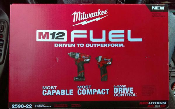 Milwaukee M12 FUEL 12-Volt Lithium-Ion Brushless Cordless Hammer Drill and Impact Driver Combo Kit (2-Tool) w(2) Batteries & Bag