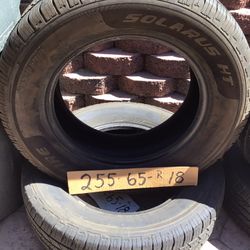 255. 65 R 18 2 Tires