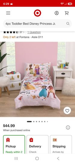 Disney princesses toddler bed 4pc comforter and sheets set new