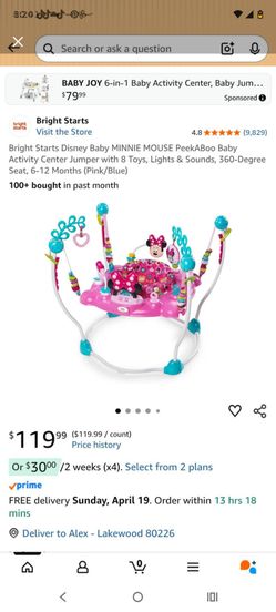 Minnie mouse baby jumper