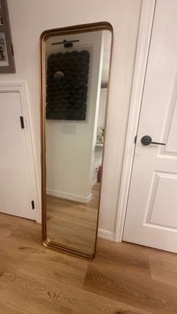 Gold metal mirror