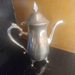 Vintage. Silverplate Teapot, Tetera Enchapada En Plata Antigua.