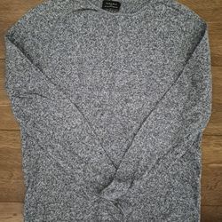 Zara Man Basic Knit Sweater Blue Navy Sz S