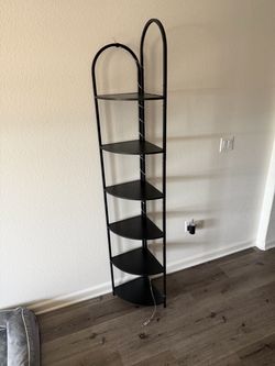 Corner shelf with led lights