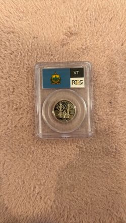 2001-S Vermont State Quarter PCGS Graded PR69 Dcam. Highly collectible beautiful. 