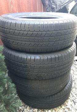 I have four tires in good condition they have about 50% left 225 6517