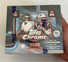 2025 Topps Chrome Football NFL Jumbo Box NEW/SEALED