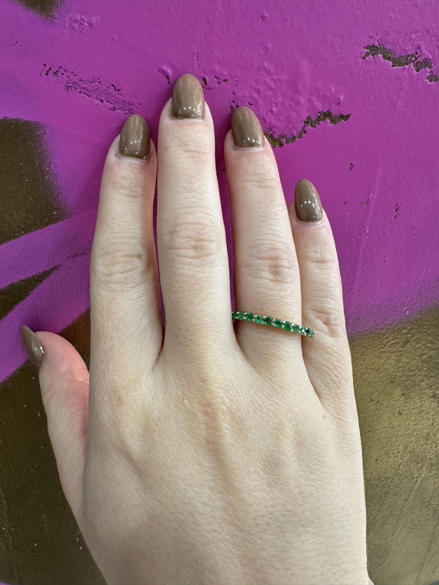 18k EMERALD RING 
