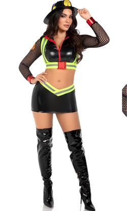 Sexy Firefighter Halloween Costume Set
