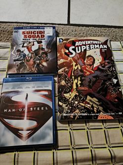 Man of steel Blu Ray + adventures of Superman volume one comic book rare