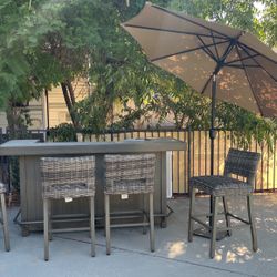 Bar Serving Dinning Set 5 Piece