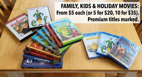 Family, Kids, Animation & Holiday DVDs/Blu-rays – Pick Any – From $5