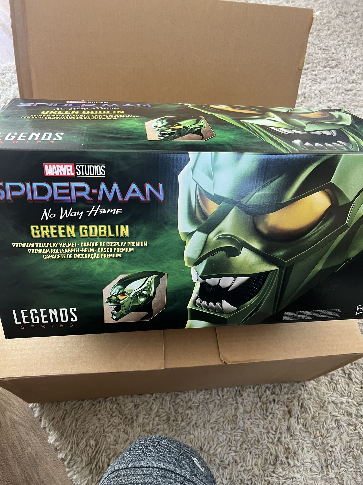 Marvel Studios Spiderman Green Goblin Mask