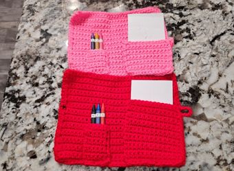 Hand Crocheted Coloring Kit 5$ Each