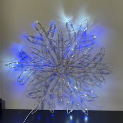 Blue And White Light Up Star