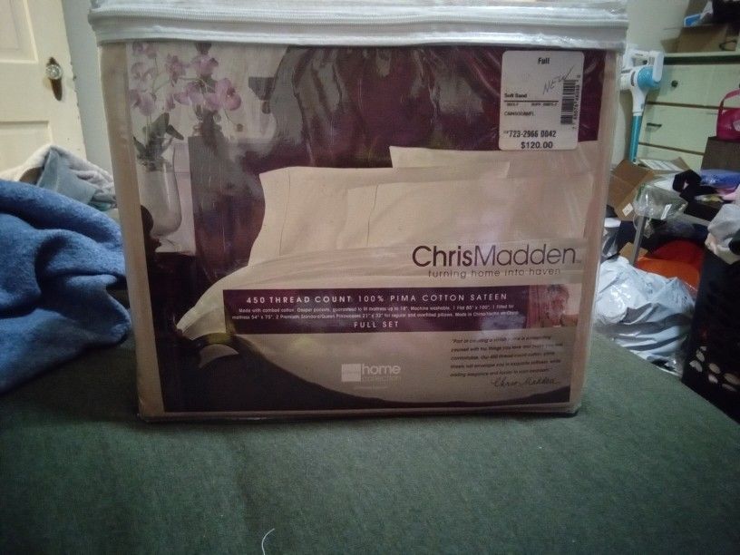 New Chris Madden Full Sheet Set