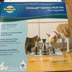 Drinkwell Stainless Multi-Pet Fountain