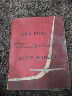1965 ford thunder bird shop manual