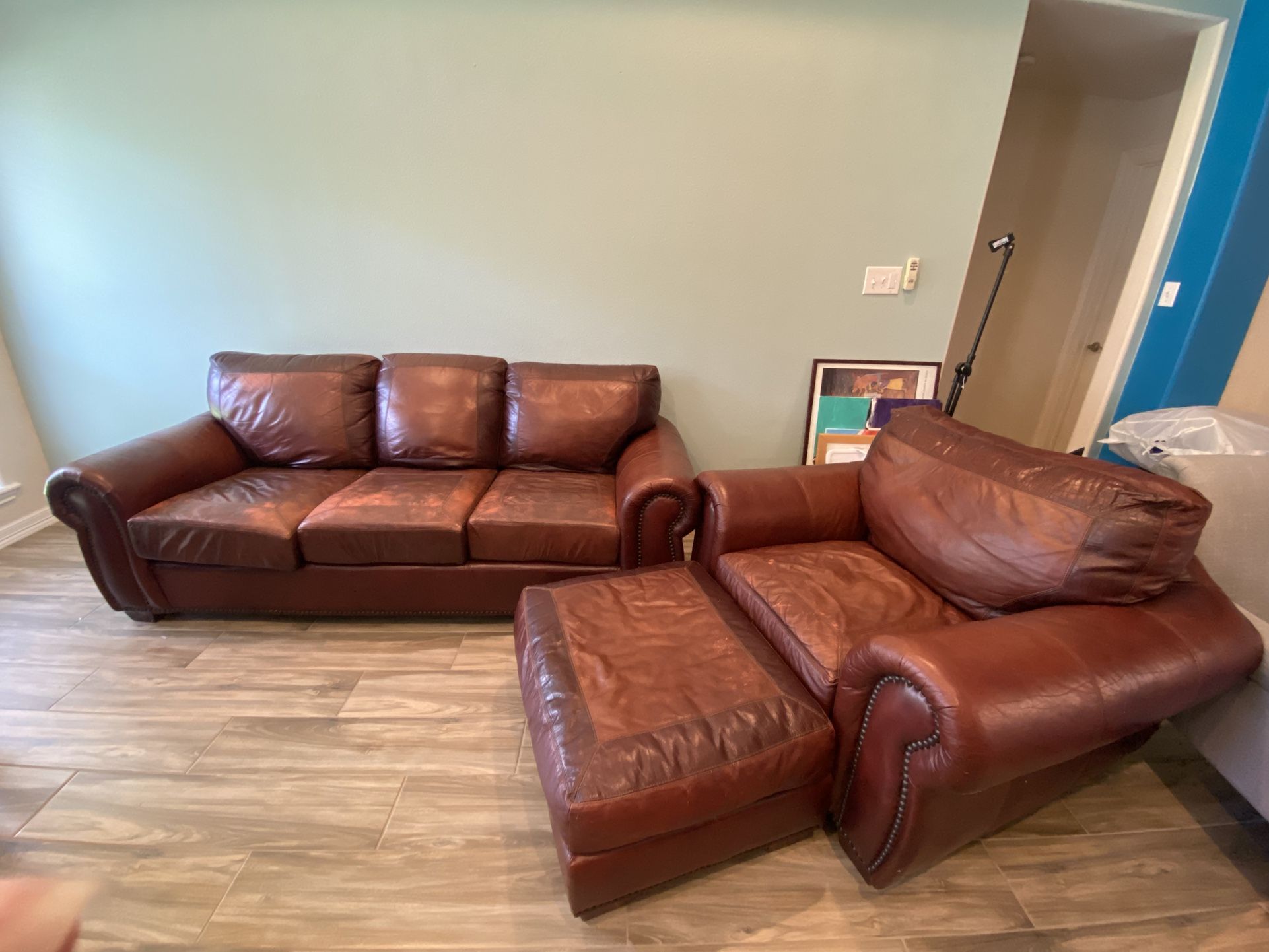 Genuine Leather Sofa set