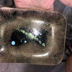 Mid Century Art Glass Statman