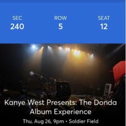 Kanye West Ticket