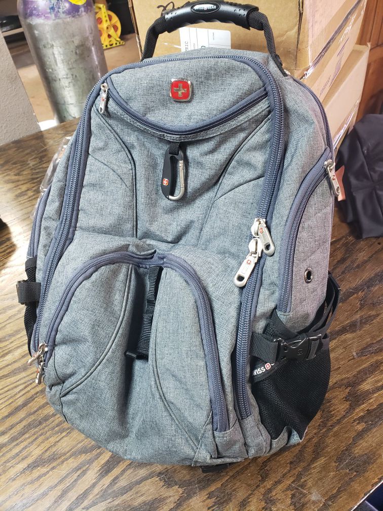 Swiss Gear gray laptop backpack