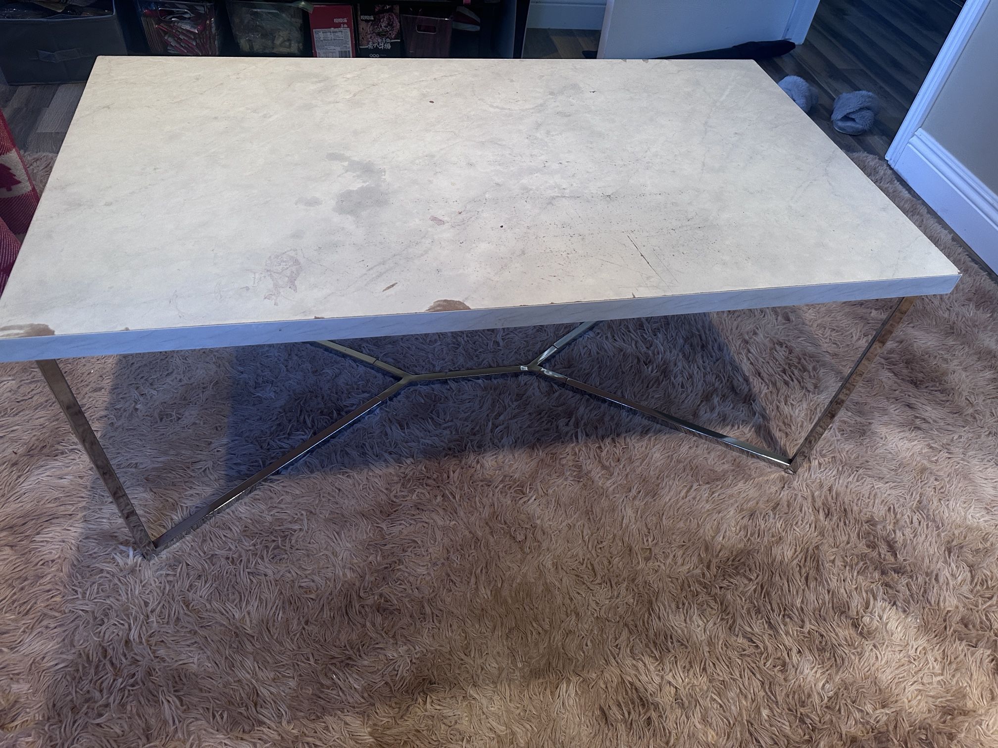 Marble Paint Coffee Table