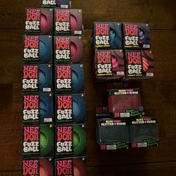 NEE-DOH Cubes, Fuzzy and Wonder Wave Ball