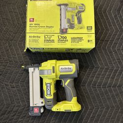 RYOBI ONE+ 18V 18-Gauge Cordless AirStrike Narrow Crown Stapler (Tool Only)
