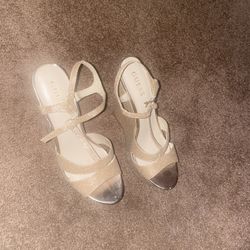 Guess  Gold Glitter  wedge Platform Sandals