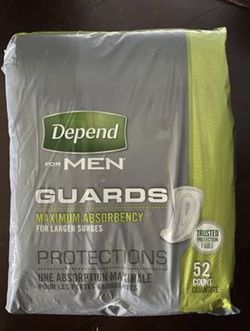 Depend For Men - more than 2 full packs worth