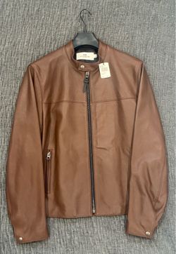 Coach Leather Racer Jacket (L)