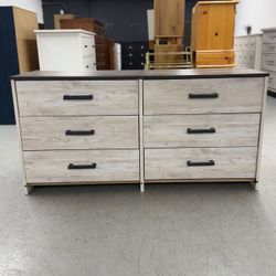 Gray 6 Drawer Dresser