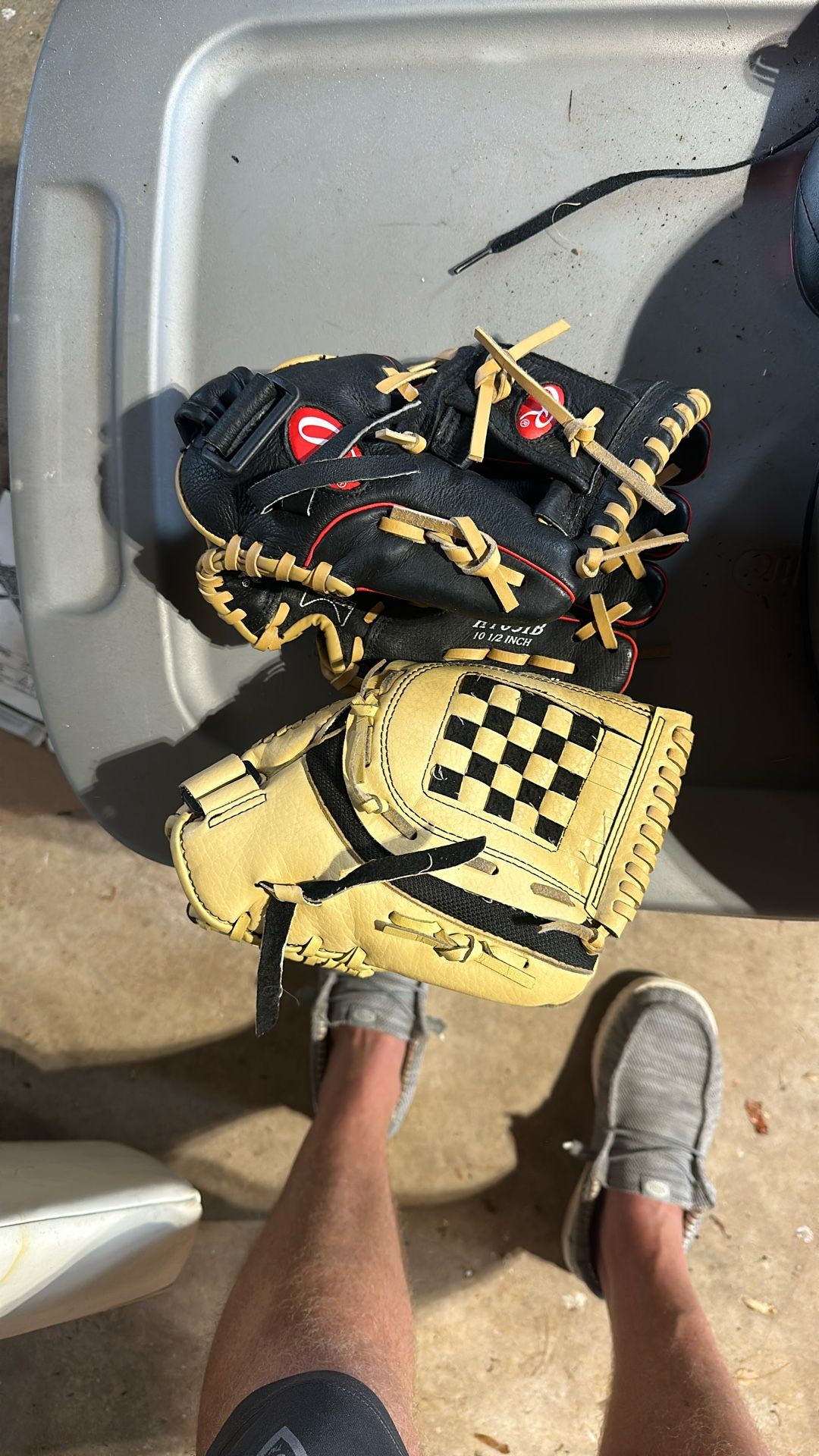 2 10.5 Inch Baseball Gloves