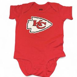 Kansas City Chiefs red baby one piece Size:6-9M