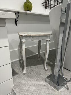 White Table, Small, Cute Little Accent Piece