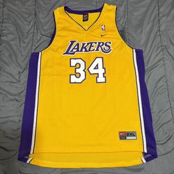 Vintage Nike NBA LA Lakers Shaquille O’Neal Basketball Jersey NWOT 