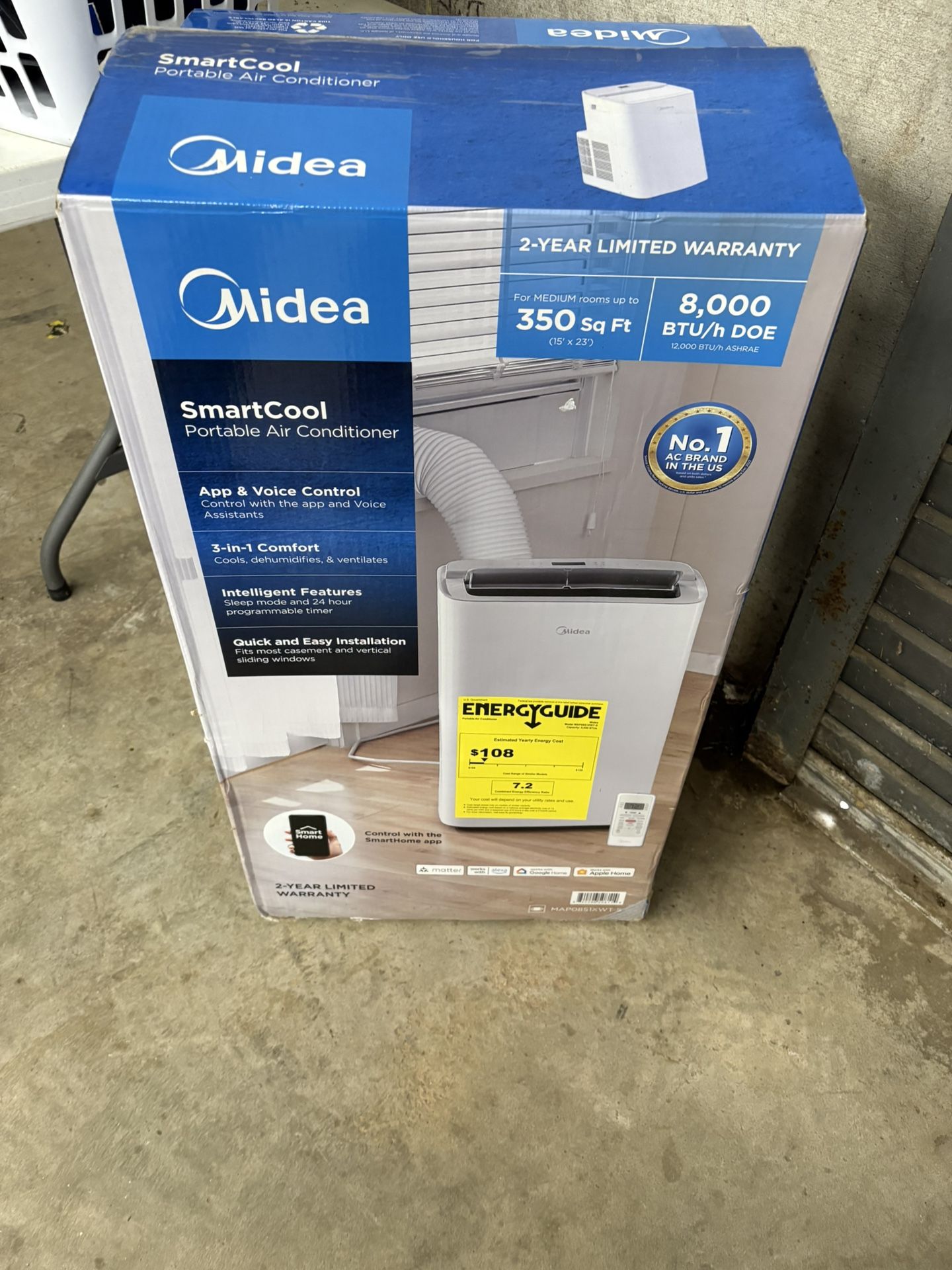 12,000 BTU ASHRAE Smartcool Portable Air Conditioner