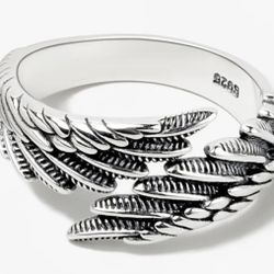 R250- 925 Sterling Silver Bump Retro Ring!