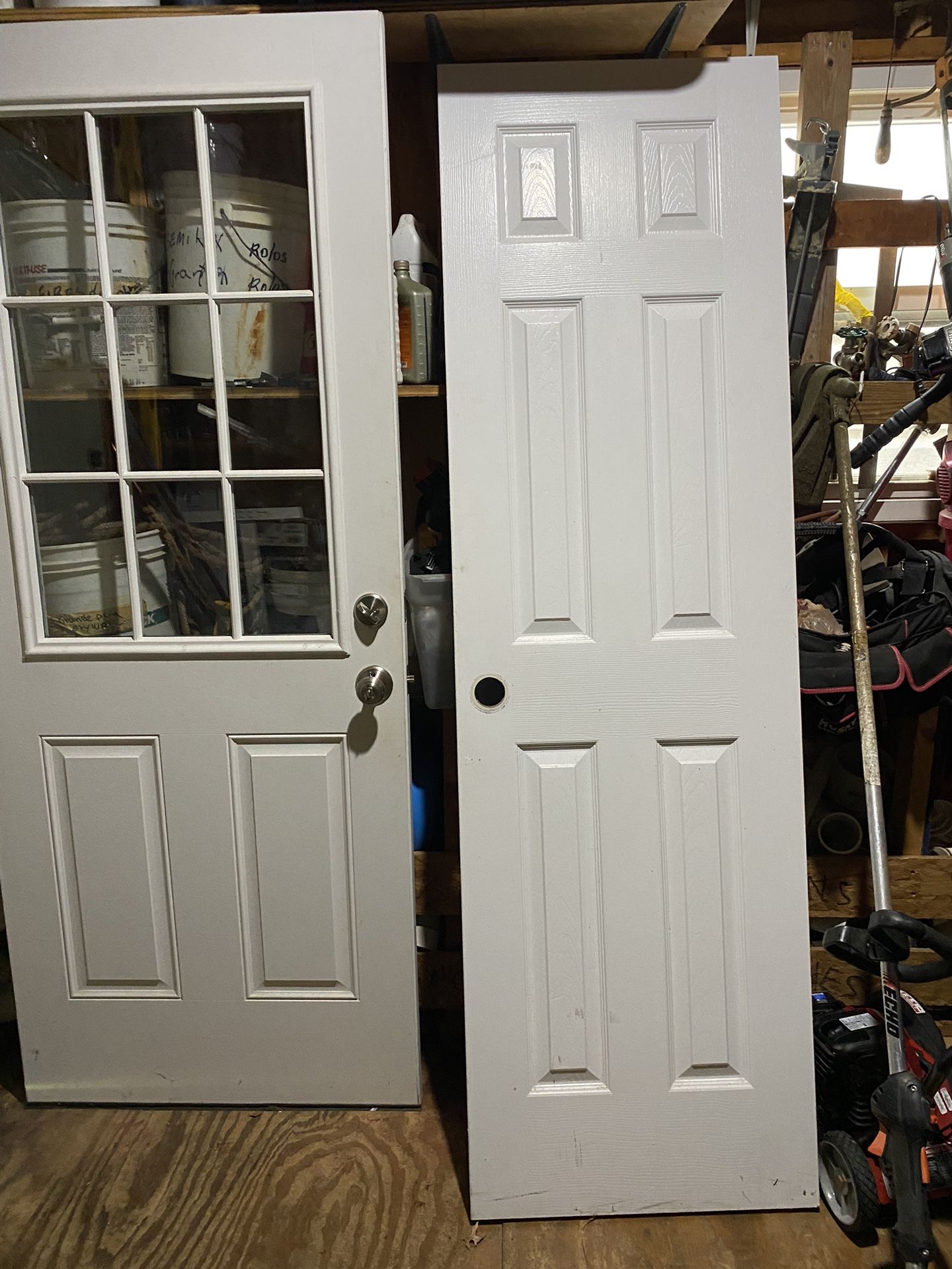 Door With Glass - 150 And Regular Door- 75