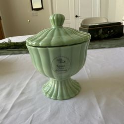 NEW The Pioneer Woman “Unique Color Variations” Lidded Candy Jar (Mint Green)