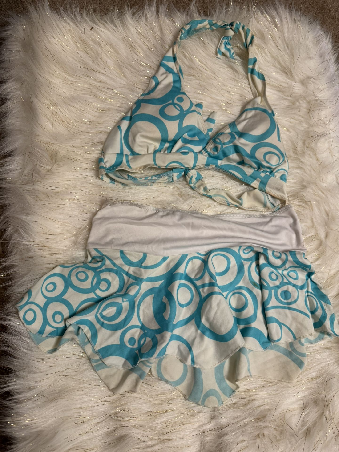 Bikini - Push Up Inserts Bathing Suit Mini Skirt Panties