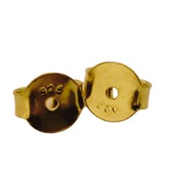 New Gold Filled  on 925 Sterling Silver Earbacks