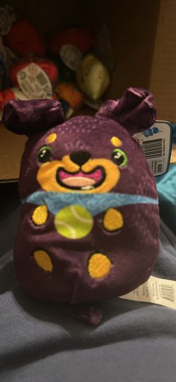 Dogs vs Squirls BEAN Vinnie #003 - 4" PURPLE Variant Rare Dog - NWT