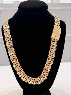 10KT 117 Gms Gold Solid ChinoBar Link Chain